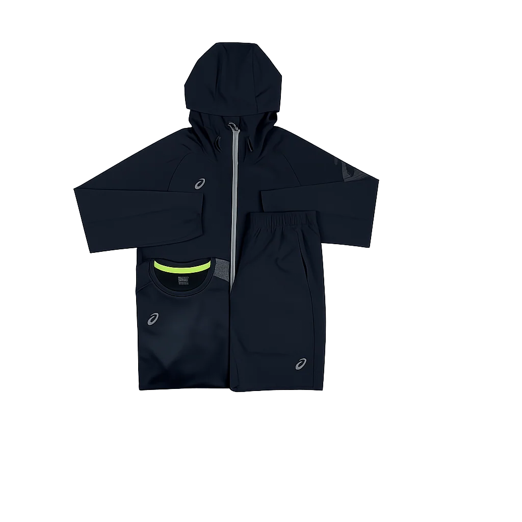 ASICS 3 PIECE SET - BLACK