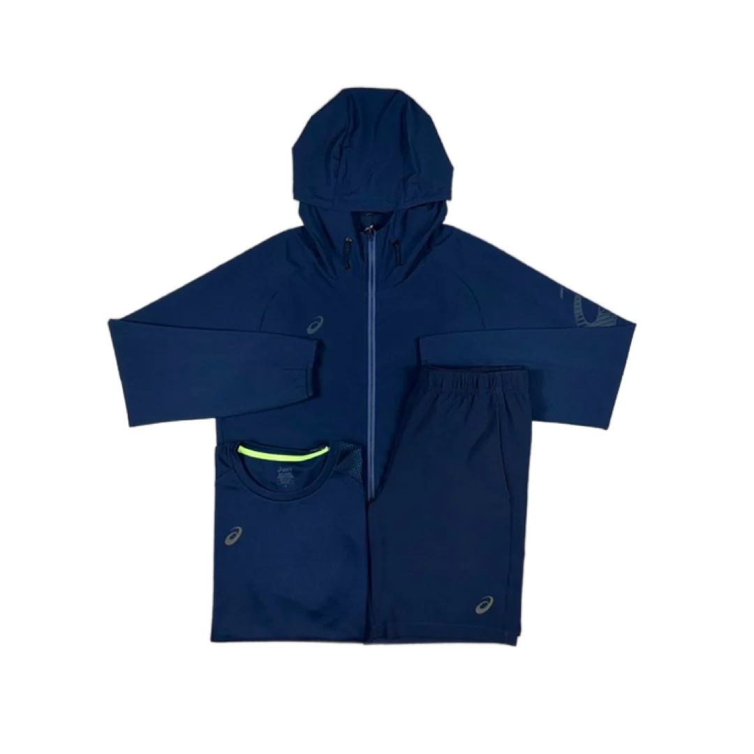 ASICS 3 PIECE SET - NAVY